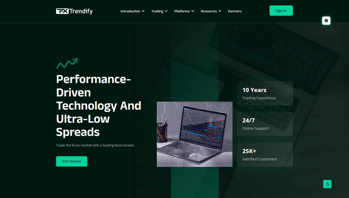 TrendifyFX Forex Trading Platform Hero